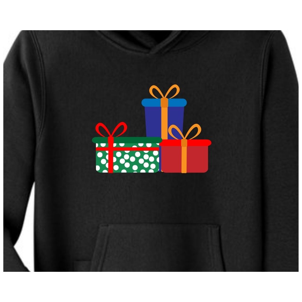 Christmas Hoody Collection Black Unisex-Hoodies Canada