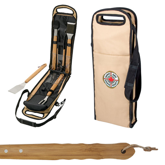 Logo Home Works 5 Piece Bamboo BBQ Set